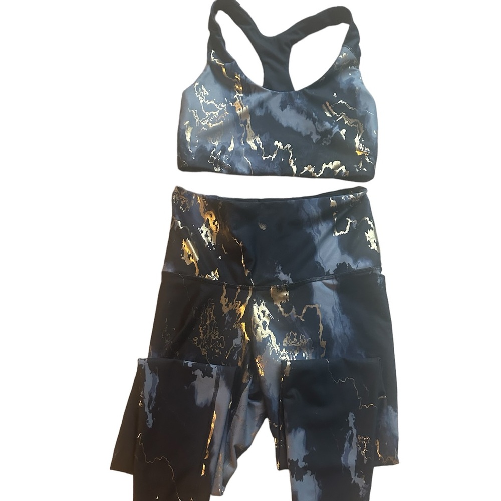 Gold and Black workout set
